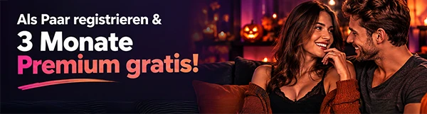 Halloween-Special: Als Paar registrieren und 3 Monate Premium gratis sichern.
